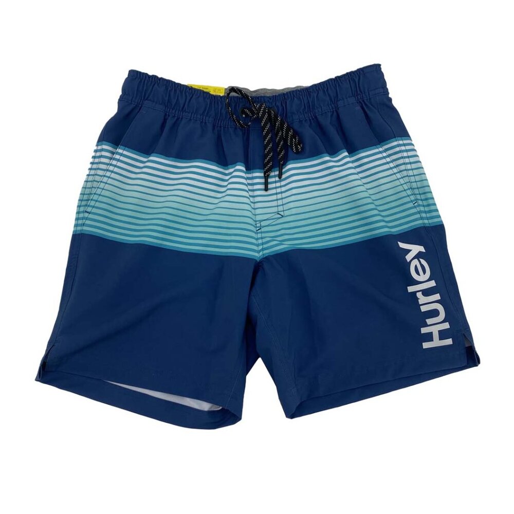 Hurley | Men's Swim Trunks | UPF +50 Sun Protection | Stiped | Size Small **NEW
